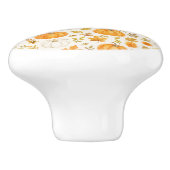 Schattige pompoenpatroon | Thanksgiving Keramische Knop (Zijkant)
