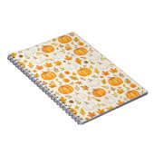 Schattige pompoenpatroon | Thanksgiving Notitieboek (Rechterzijde)