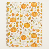 Schattige pompoenpatroon | Thanksgiving Planner (Voorkant)