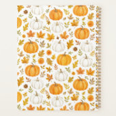 Schattige pompoenpatroon | Thanksgiving Planner (Achterkant)