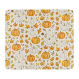 Schattige pompoenpatroon | Thanksgiving Snijplank