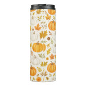 Schattige pompoenpatroon | Thanksgiving Thermosbeker (Achterkant)