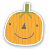 Schattige pompoensticker sticker (Voorkant)