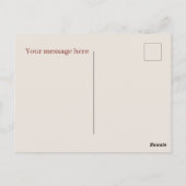 Schattige pompoentaart bericht toevoegen briefkaart (Achterkant)