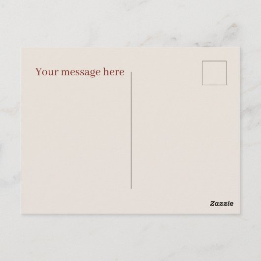 Schattige pompoentaart bericht toevoegen briefkaart (Achterkant)