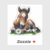 Schattige Pony veulen Sticker (Vel)