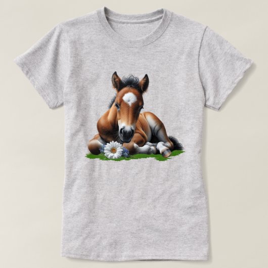 Schattige Pony veulen T-shirt (Design voorkant)