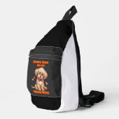 Schattige Pooch: Boog-Tied & Glazen Sling Bag (Rechterhoek)