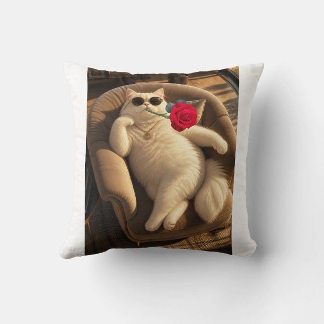 Schattige Poodle Dansende Ballet Poster Kussen (Achterkant)