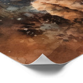 Schattige Poodle Dog Art Print Poster (Hoek)