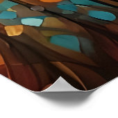 Schattige Poodle Mountain Forest Ik mis je Poster (Hoek)