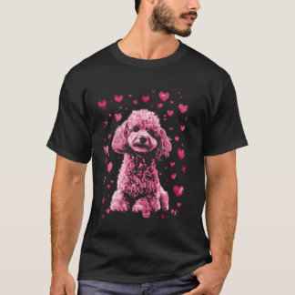 Schattige Poodle Roze T-shirt