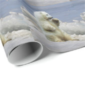 Schattige poolijsblokje & Arctic Beer Cadeaupapier (Rol Hoek)