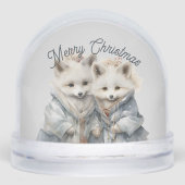 Schattige poolvos sneeuwbol (Voorkant)