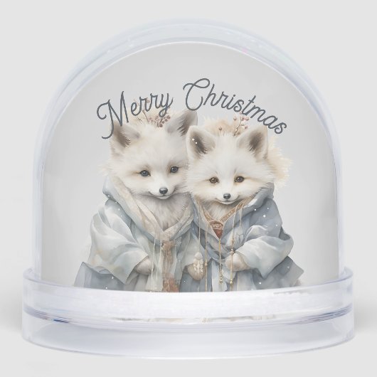 Schattige poolvos sneeuwbol (Voorkant)