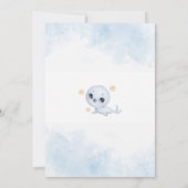 Schattige poolzegel Arctisch Baby shower Kaart (Achterkant)