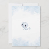 Schattige poolzegel Arctisch Baby shower Kaart (Achterkant)