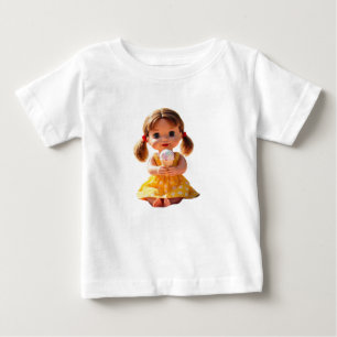 Schattige pop genieten van ijs Baby Fine Jersey