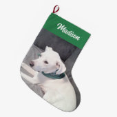 Schattige pop-uppagina Aangepaste naam groen Grote Kerstsok (Voorkant (Hangend))