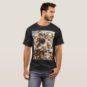Schattige Popcorn Pugs T-shirt (Voorkant volledig)