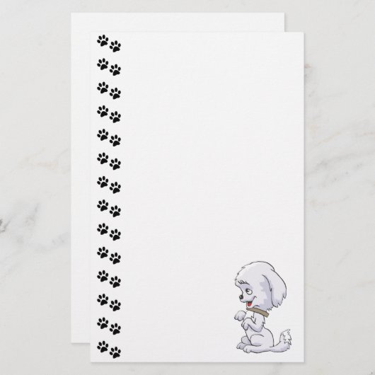 Schattige poppenkast briefpapier (Voorkant / Achterkant)