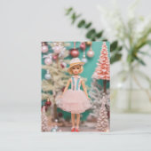 Schattige  poppenkerst briefkaart (Staand voorkant)