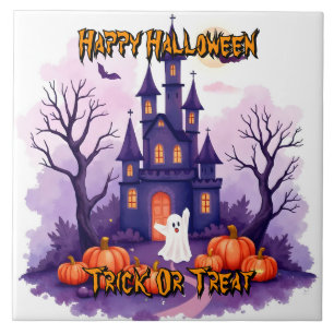Schattige Populaire Halloween Griezeld Collectie Tegeltje