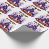 Schattige Populaire Halloween Griezeldossier Cadeaupapier (Hoek)