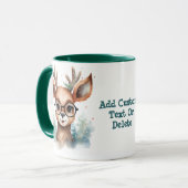 Schattige Porcupine Santa Porcupine Kerstgeest Mok (Voorkant links)