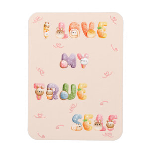 Schattige positieve motivatie flexibele foto magne magneet