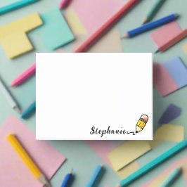 Schattige potlood l terug naar school typografie l post-it® notes