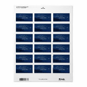 Schattige prachtige kerstontslagster etiket (Full Sheet)