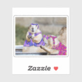 Schattige Prairie Dog Hippies Sticker (Vel)