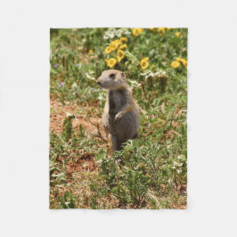 Schattige Prairiehond Fleece Deken
