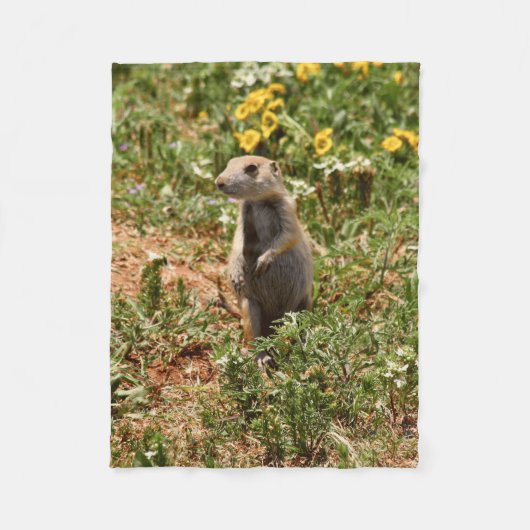 Schattige Prairiehond Fleece Deken (Voorkant)