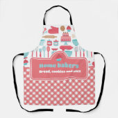 Schattige & Praktisch Aangepast Huis Bakkerij Bakk Schort (Voorkant)