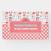 Schattige & Praktisch Aangepast Huis Bakkerij Bakk Spandoek (Horizontaal)