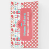 Schattige & Praktisch Aangepast Huis Bakkerij Bakk Spandoek (Verticaal)