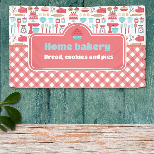 Schattige & Praktisch Aangepast Huis Bakkerij Bakk Spandoek