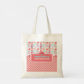 Schattige & Praktisch Aangepast Huis Bakkerij Bakk Tote Bag (Achterkant)