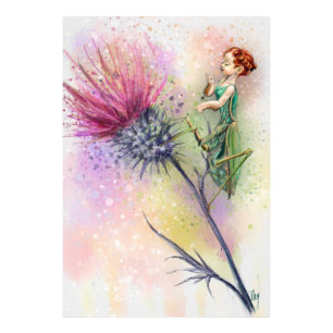 Schattige Praying Mantis Art Poster