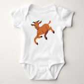 Schattige Precious Jumping Goat Kind Romper (Voorkant)