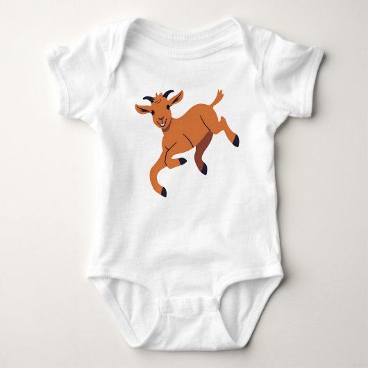 Schattige Precious Jumping Goat Kind Romper (Voorkant)