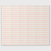 Schattige Preppy Girly Yeehaw Pastel Peach Pink Cadeaupapier (Vlak)