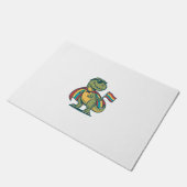 Schattige Pride Dinosaur Vector T-shirt Ontwerp_1 Deurmat (Schuin)