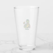 Schattige Pride Dinosaur Vector T-shirt Ontwerp_1 Glas (Achterkant)