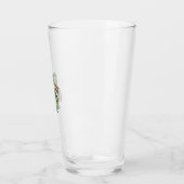 Schattige Pride Dinosaur Vector T-shirt Ontwerp_1 Glas (Links)