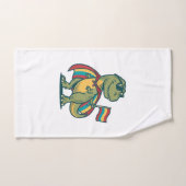 Schattige Pride Dinosaur Vector T-shirt Ontwerp_1 Handdoek (Handdoek)