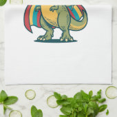 Schattige Pride Dinosaur Vector T-shirt Ontwerp_1 Theedoek (Gevouwen)