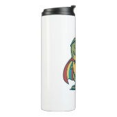 Schattige Pride Dinosaur Vector T-shirt Ontwerp_1 Thermosbeker (Gedraaid links)
